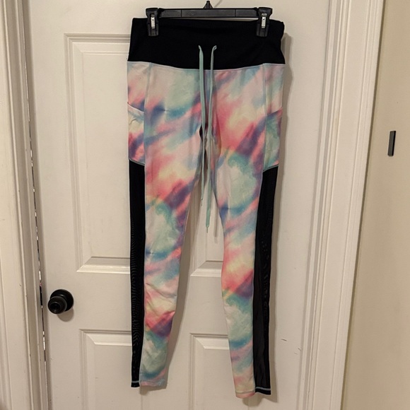 POPFLEX Pants - POPFLEX Pastel Tie-Dye Joggers with Black Details